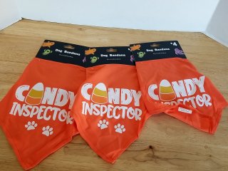 Item #272 — Halloween Dog Bandanas - Candy Inspector photo 1 of 3