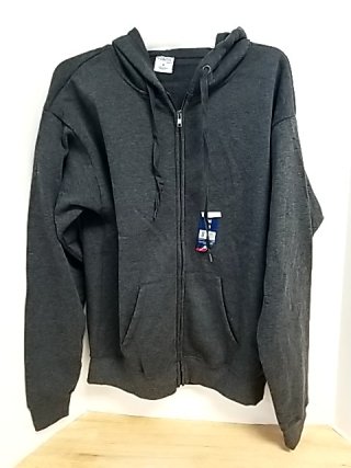 Item #163 — New Dark Gray Zip-Up Hoodie, mens medium photo 1 of 2