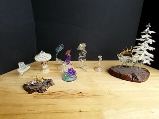 Item #103 — Miniature Glass & Metal Figurines photo 1 of 6