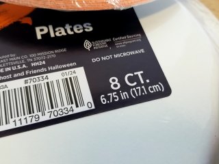 Item #288 — Halloween Paper Plates 8ct photo 2 of 2