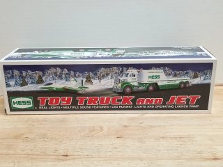 Item #22 — New HESS Toy Truck and Jet, lights and sounds,16 inch long