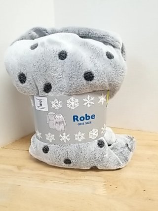 Item #183 — New Polka Dot Fleece Robe Ladies photo 1 of 3