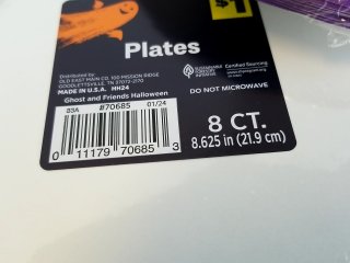 Item #291 — Halloween Paper Plates 8ct photo 2 of 2