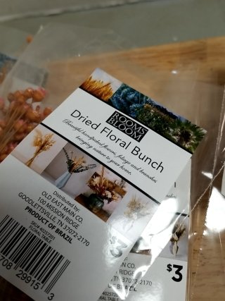 Item #319 — New Dried Floral Bunches photo 2 of 2