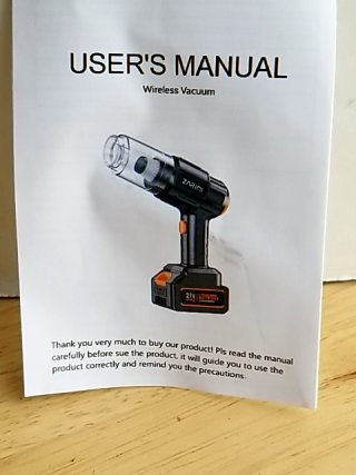 Item #75 — New Zarimi cordless vacuum photo 3 of 4