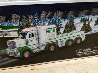 Item #90 — New HESS Toy Truck and Tractor Set, lights/sounds, 13 inch long photo 2 of 4