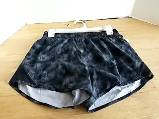 Item #477 — New Black Camo Running Shorts Ladies,  XS photo 2 of 2