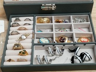 Item #5 — Jewelry Box with Assorted Pieces photo 2 of 8