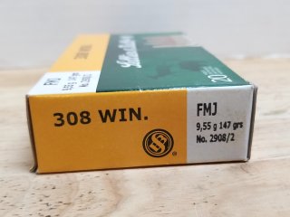 Item #35 — 308 Win FMJ Ammo, 20 rounds, cant ship photo 2 of 2