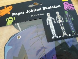 Item #287 — Halloween Paper Jointed Skeletons photo 2 of 2