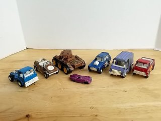 Item #82 — Vintage Tootsie Toy Cars Collection, largest 5 inch