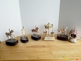 Item #105 — Vintage Carousel Music Boxes photo 1 of 5
