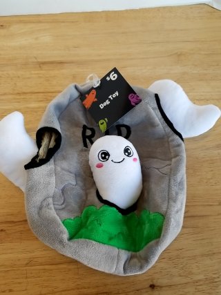 Item #307 — Halloween Ghost Dog Toy