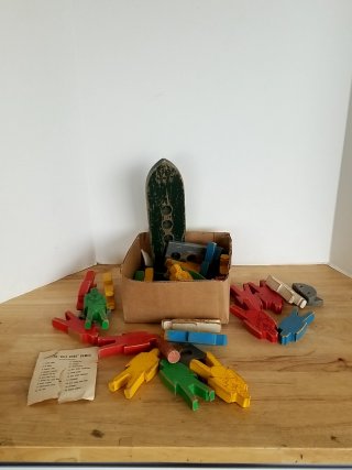 Item #251 — Vintage Bill Ding Wooden Game Set photo 1 of 5