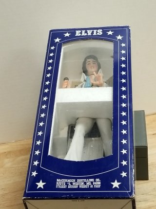 Item #4 — Musical 1977 Elvis Presley McCormick Whiskey Decanter, Empty photo 1 of 6