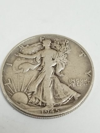 Item #17 — 1945 Walking Liberty Silver Half Dollar