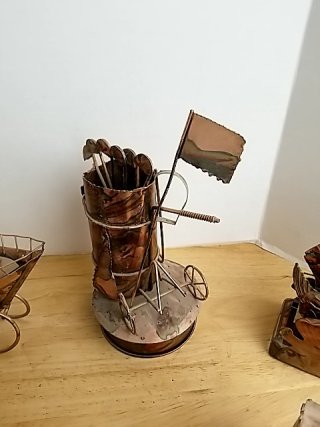 Item #98 — VINTAGE metal music boxes, not sure if all work, sell as is photo 4 of 7