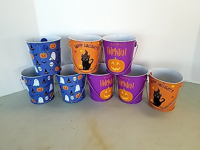 Item #337 — New Halloween Buckets Set Each 4 inch photo 1 of 3