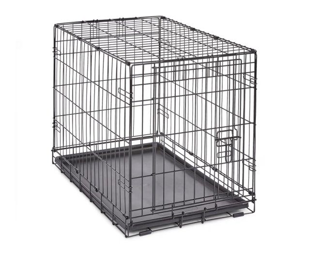 Item #99 — Metal, 30 inch foldable pet kennel, single door, new photo 1 of 2