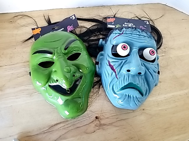 Item #252 — New Halloween Masks - Green & Blue photo 1 of 2