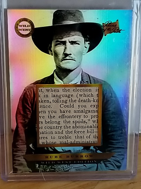 Item #13 — Rube Burrow Wild West Trading Card photo 1 of 2