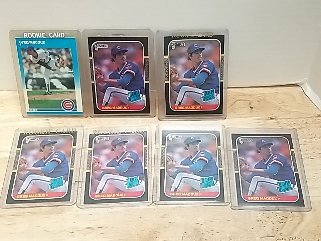 Item #118 — Greg Maddux Rookie Cards, 1987 Donruss and Fleer photo 1 of 6
