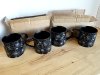 Item #62 — New Black Spider Web Mugs Set