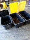 Item #260 — USED Storage Bins with Lids Largest 32 by 18 by 14