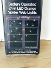 Item #372 — New 24in LED Orange Spider Web Lights
