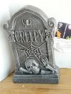 Item #313 — New Creepy Tombstone Halloween Decoration 12 inch tall