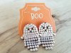 Item #60 — New Rhinestone Ghost Earrings 1.5 in