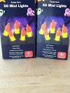 Item #374 — New Candy Corn Mini Lights - Pair