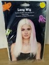 Item #221 — New Long White Pink Ombre Costume Wig