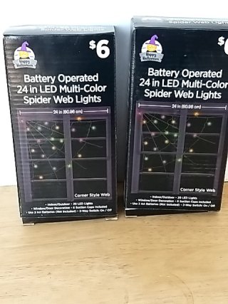 Item #368 — New Spider Web LED Lights - 2 Pack photo 1 of 2