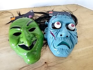 Item #252 — New Halloween Masks - Green & Blue photo 2 of 2