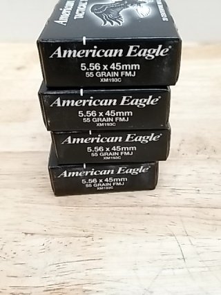 Item #33 — American Eagle 5.56 x 45mm ammo, 80 rounds, cant ship photo 2 of 2