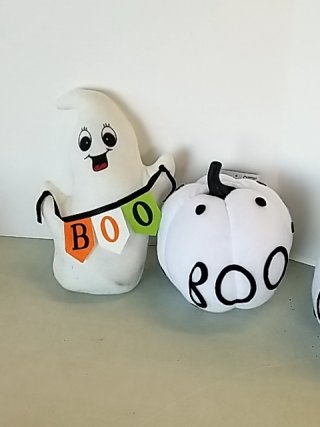 Item #361 — Halloween Ghost & Pumpkin Plush Set photo 3 of 3