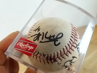 Item #47 — Signed Baseball in Display Case photo 4 of 6