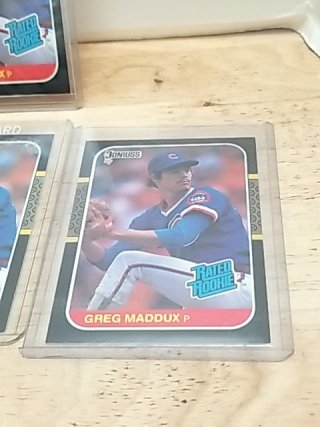 Item #118 — Greg Maddux Rookie Cards, 1987 Donruss and Fleer photo 2 of 6