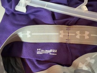 Item #523 — Under Armour Purple Sweatpants Ladies size large tall photo 5 of 5