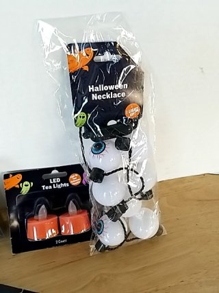 Item #351 — New Halloween LED Tea Lights & Necklace photo 5 of 5
