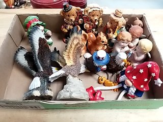 Item #238 — Box of Holiday Figurines Good cond photo 2 of 5