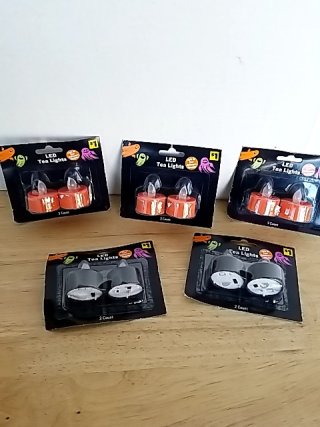 Item #455 — New Halloween LED Tea Lights