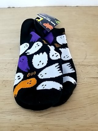 Item #303 — New Halloween Ghost Socks Ladies 4-10