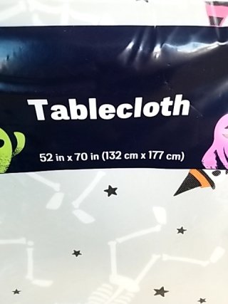 Item #169 — New Halloween Skeleton Tablecloth photo 2 of 2