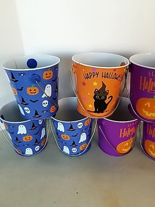 Item #337 — New Halloween Buckets Set Each 4 inch photo 3 of 3