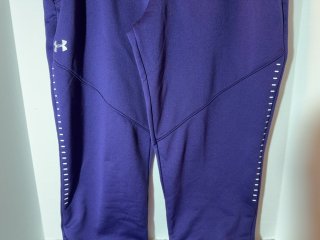 Item #523 — Under Armour Purple Sweatpants Ladies size large tall photo 2 of 5
