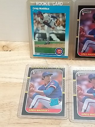Item #118 — Greg Maddux Rookie Cards, 1987 Donruss and Fleer photo 5 of 6