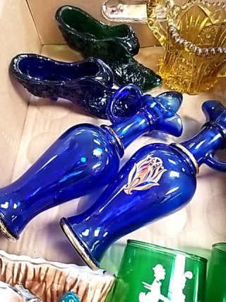 Item #240 — Vintage Glassware & Decor Lot Good cond photo 2 of 4