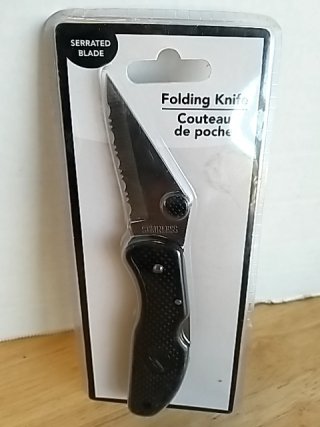 Item #94 — New Folding Knife with Serrated Blade